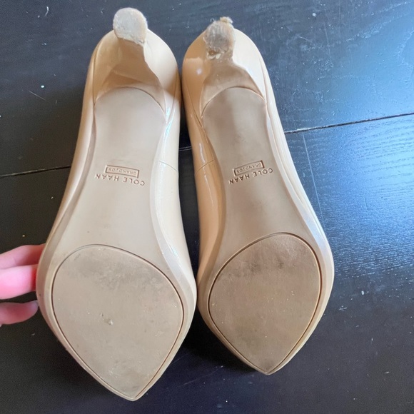 Cole Haan beige patent heels, size 10. - Picture 7 of 7